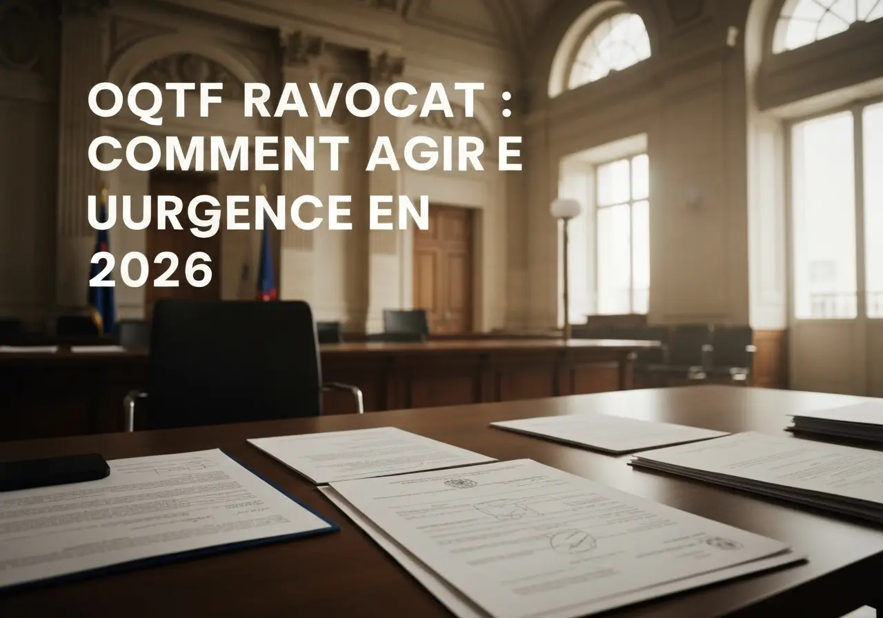 OQTF recours avocat : comment agir en urgence en 2026